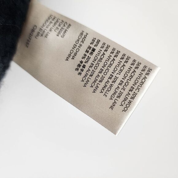 FREE PEOPLE ONYX COMBO SWEATER ALPINE PULLOVER WOOL MOCK NECK FLARE SLEEVE NWT - Picture 6 of 9